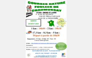  Samedi 30 Aout, 34 ème Foulées de Chaumussay