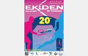 Dimanche 23Mars, 20ème EKIDEN de Touraine - Ballan-Miré