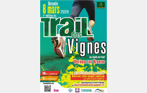 Dimanche 8 mars, 7 ème trail des Vignes à Vernou sur Brenne