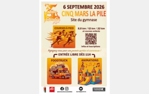 Dimanche 6 Septembre, CINQ MARS LA PILE , LES FOULEES GOURMANDES D'EFFIAT