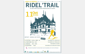 Dimanche 11 Octobre, 3 ème édition du RIDEL TRAIL