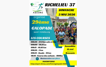 29éme Galopade de Richelieu, les résultats