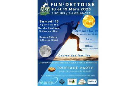2ème FUN'DETTOISE, les résultats