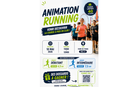 Animation Running à la foire de Tours